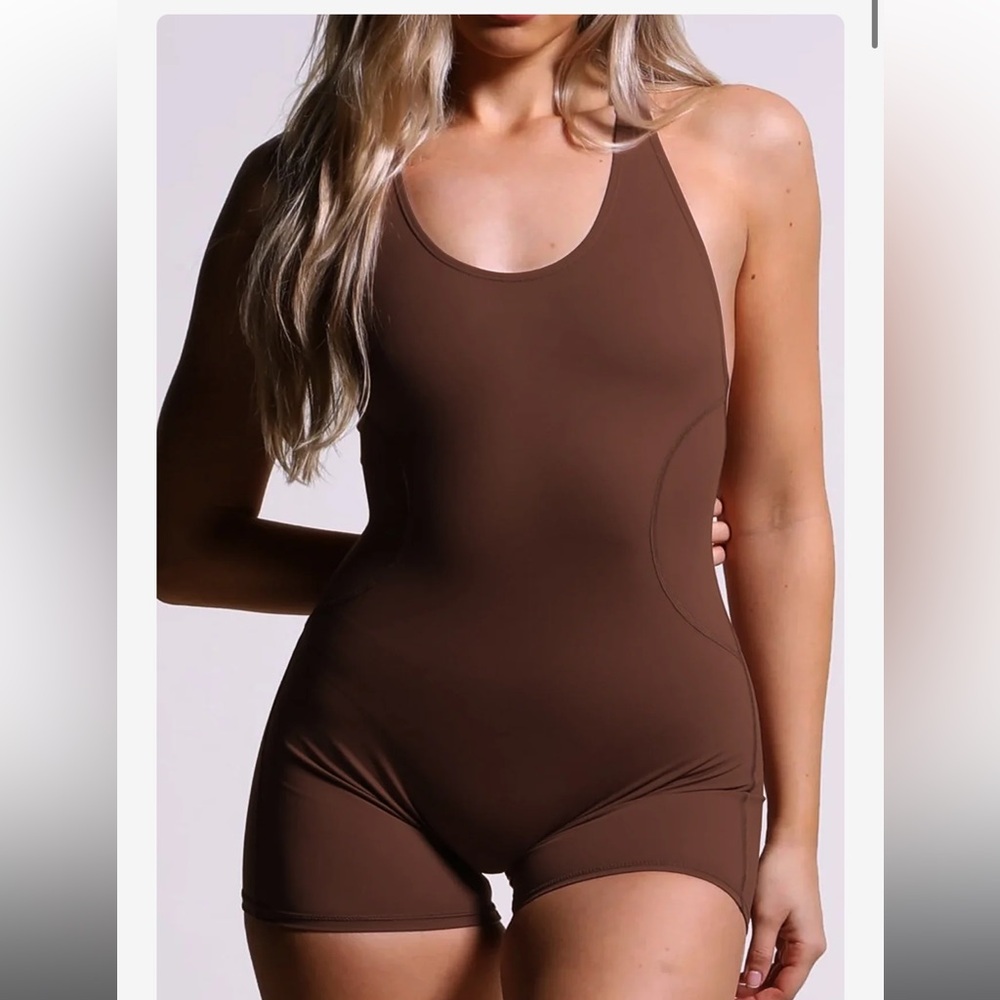 KEFI Sculpture Bodysuit 5” Hickory Brown - XS